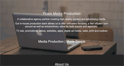 Desktop Screenshot of prismmediaproduction.com